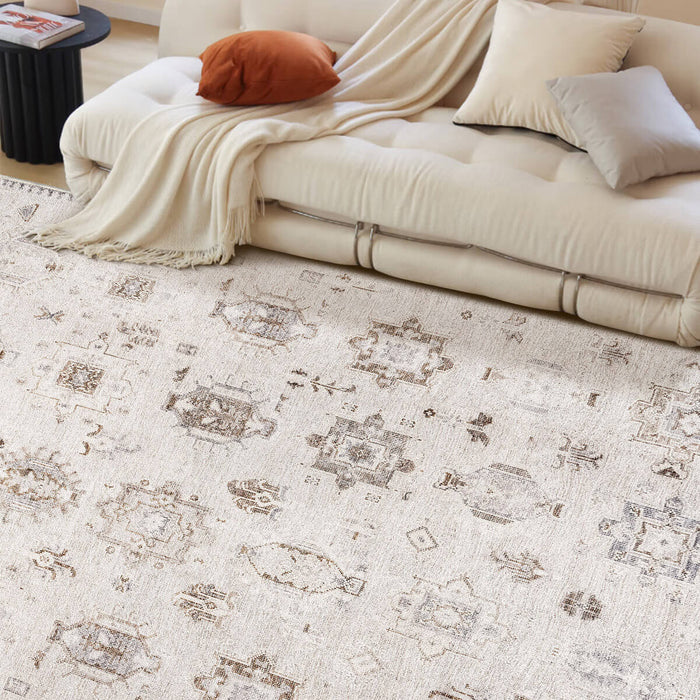 Airgugu  Heritage Classique Shell White Hazy Heraldry Rug