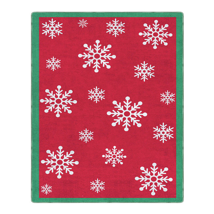 Airgugu Christmas Red Snowflake Rug🎄🔥