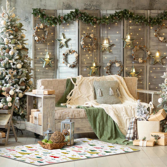 Airgugu White Christmas Tree Rug🎄🔥