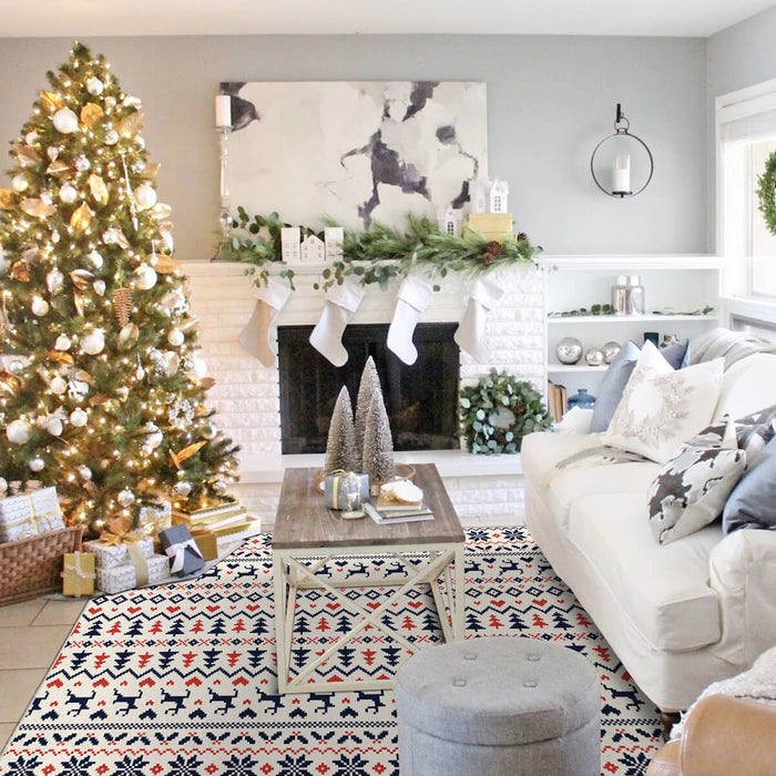 Airgugu Reindeer Christmas Tree Christmas Rug🎄🔥