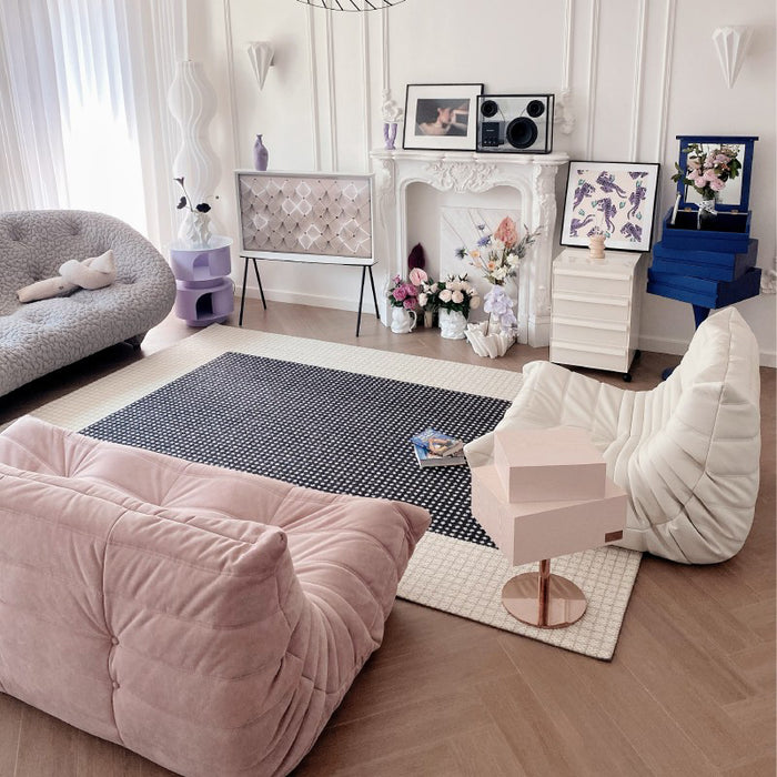 Airgugu Modern Minimalist black & white  Rug
