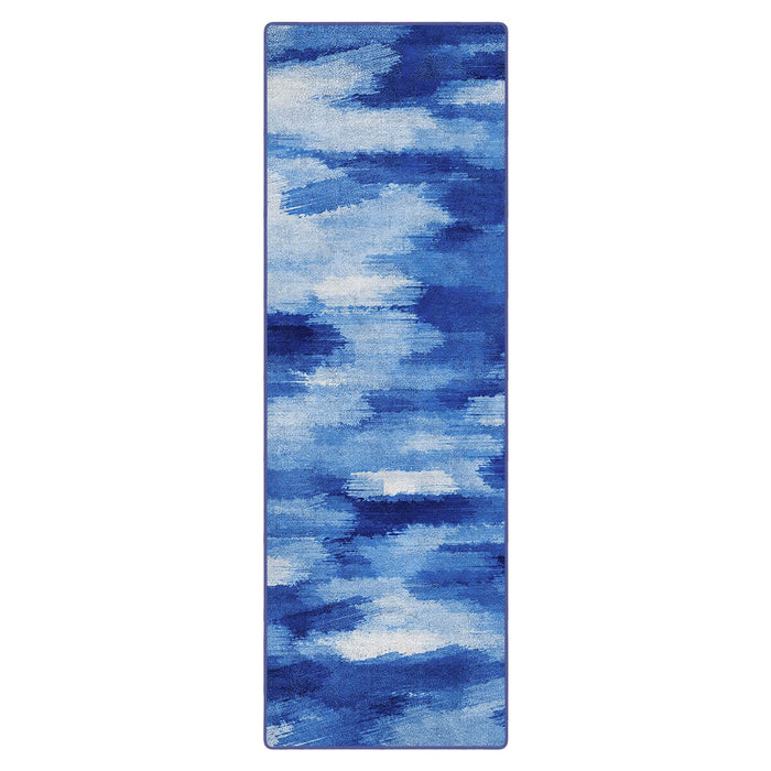 Airgugu Modern Minimalist Blue & White Ink Rug
