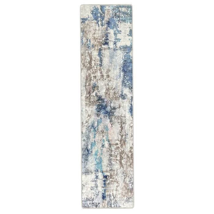 Airgugu Modern Minimalist Blue Gray Ink Rug