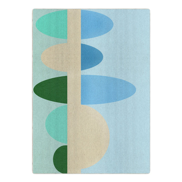 Airgugu KidSpace Delight Colorful Oval Geometric Rug