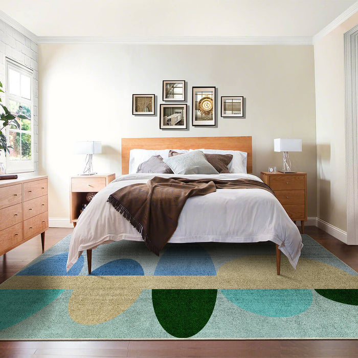 Airgugu KidSpace Delight Colorful Oval Geometric Rug