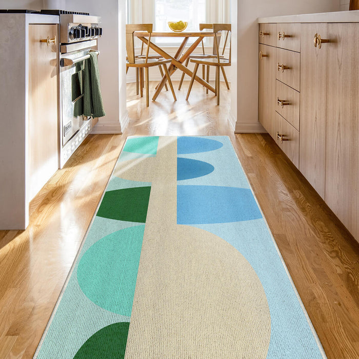 Airgugu KidSpace Delight Colorful Oval Geometric Rug
