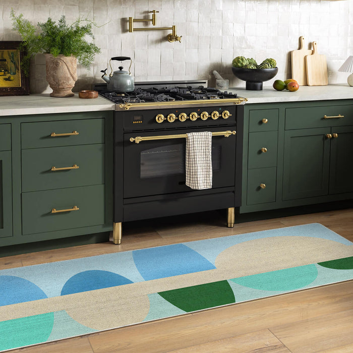 Airgugu KidSpace Delight Colorful Oval Geometric Rug