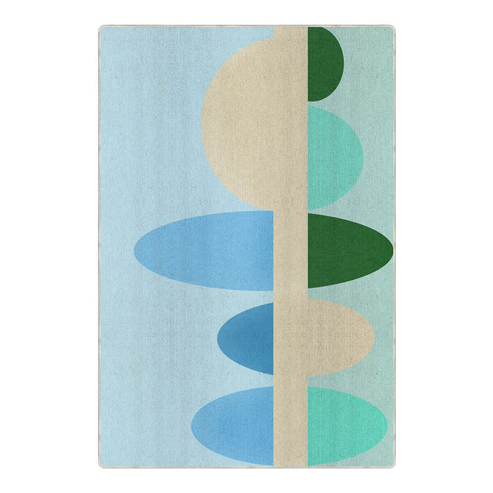 Airgugu KidSpace Delight Colorful Oval Geometric Rug