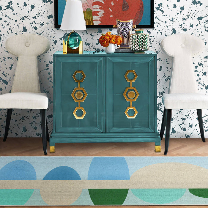 Airgugu KidSpace Delight Colorful Oval Geometric Rug