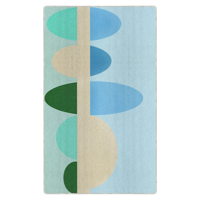 Airgugu KidSpace Delight Colorful Oval Geometric Rug