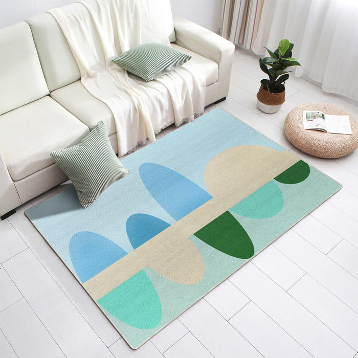 Airgugu KidSpace Delight Colorful Oval Geometric Rug