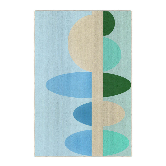 Airgugu KidSpace Delight Colorful Oval Geometric Rug