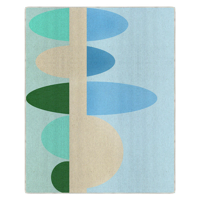 Airgugu KidSpace Delight Colorful Oval Geometric Rug