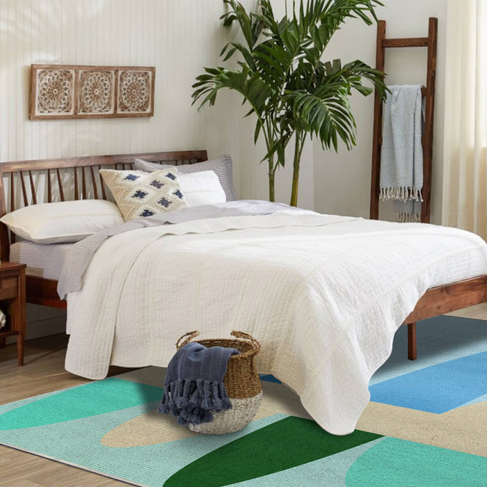 Airgugu KidSpace Delight Colorful Oval Geometric Rug