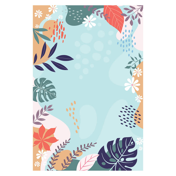 Airgugu Earth Garden Colorful Plant Blue Rug