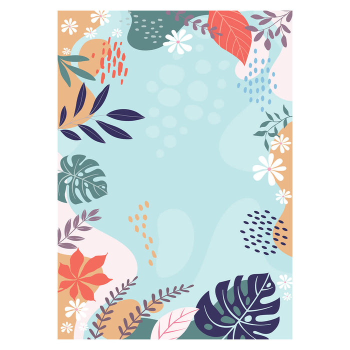 Airgugu Earth Garden Colorful Plant Blue Rug