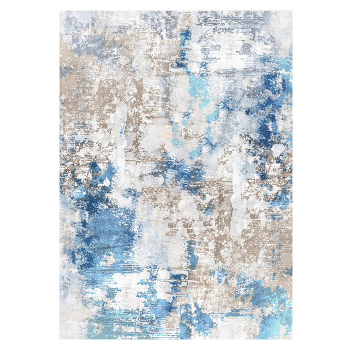 Airgugu Modern Minimalist Blue Gray Ink Rug