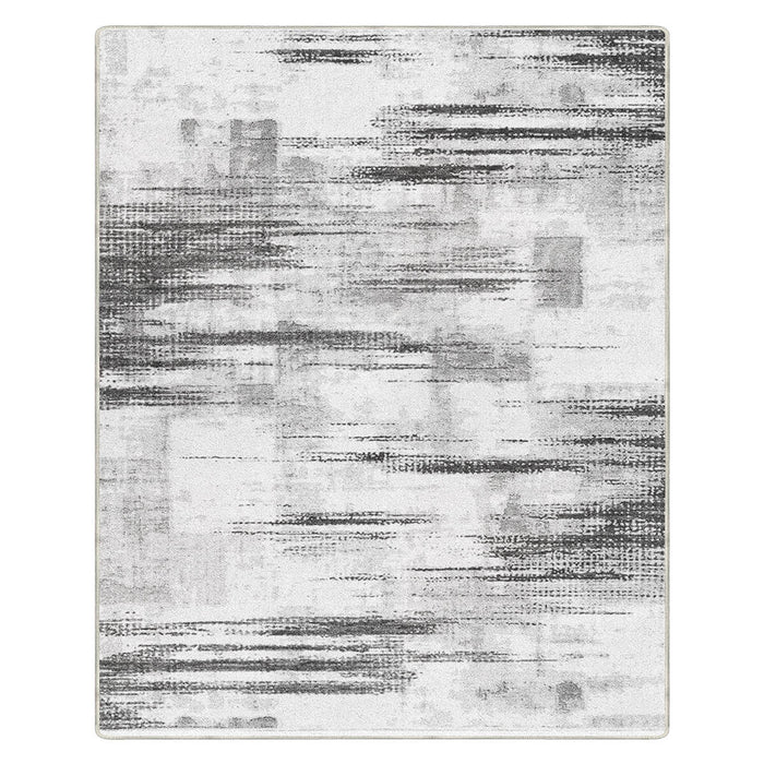 Airgugu Modern Minimalist Abstract Blue&Gray Rug
