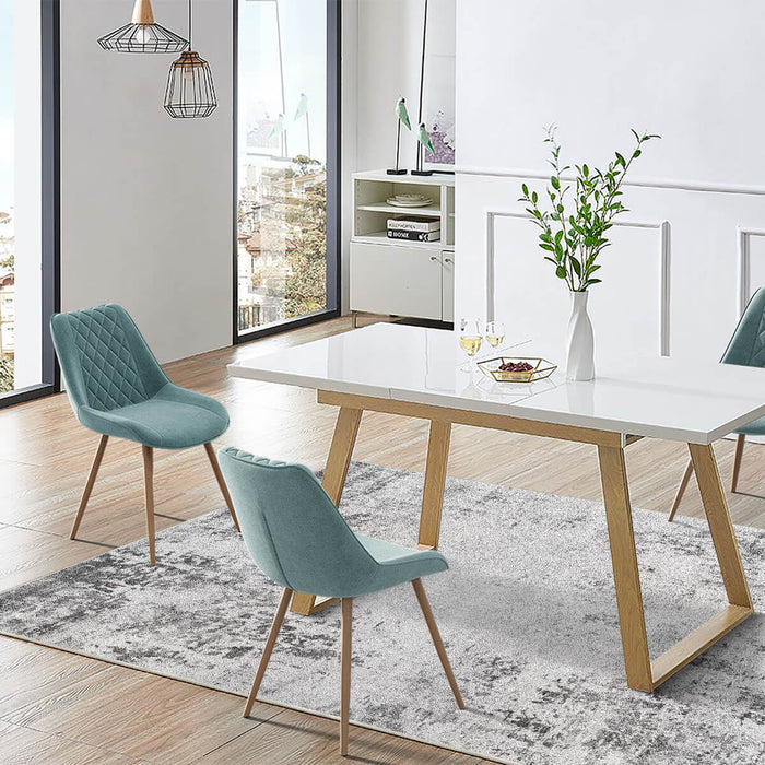 Airgugu Modern Minimalist Blue Peggy Washable Abstract Rug