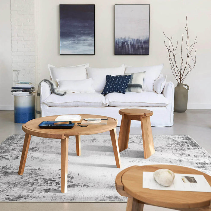 Airgugu Modern Minimalist Blue Peggy Washable Abstract Rug