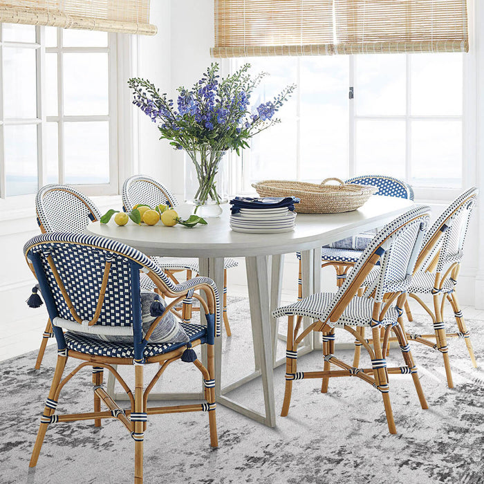 Airgugu Modern Minimalist Blue Peggy Washable Abstract Rug