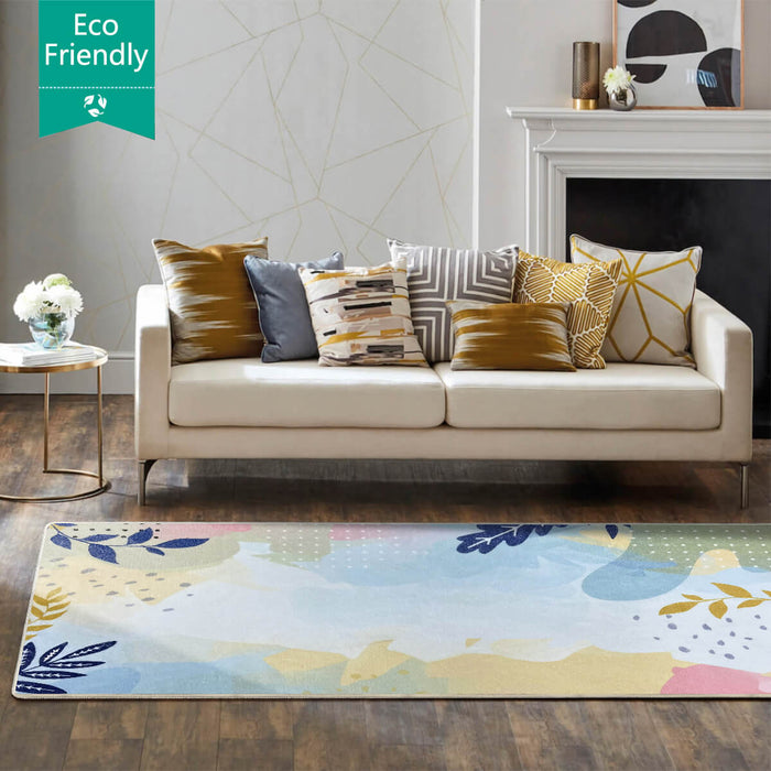Airgugu Earth Garden Multicolor Botanical Leaves Rug