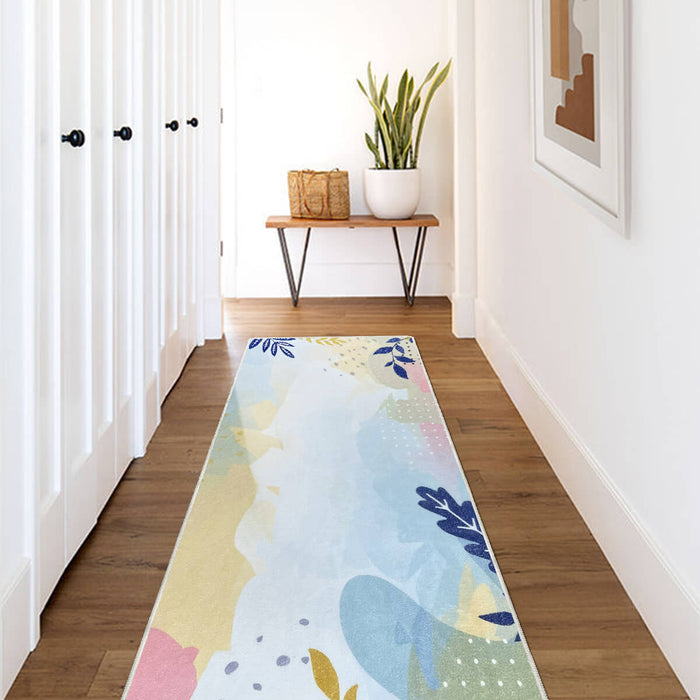 Airgugu Earth Garden Multicolor Botanical Leaves Rug