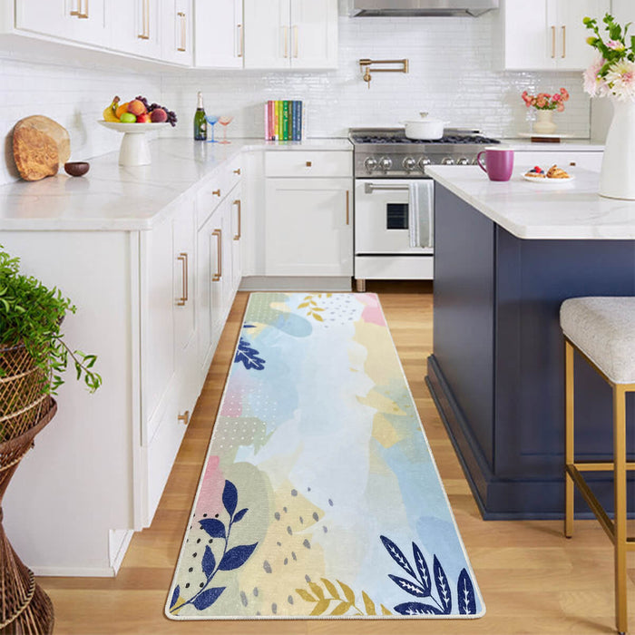 Airgugu Earth Garden Multicolor Botanical Leaves Rug