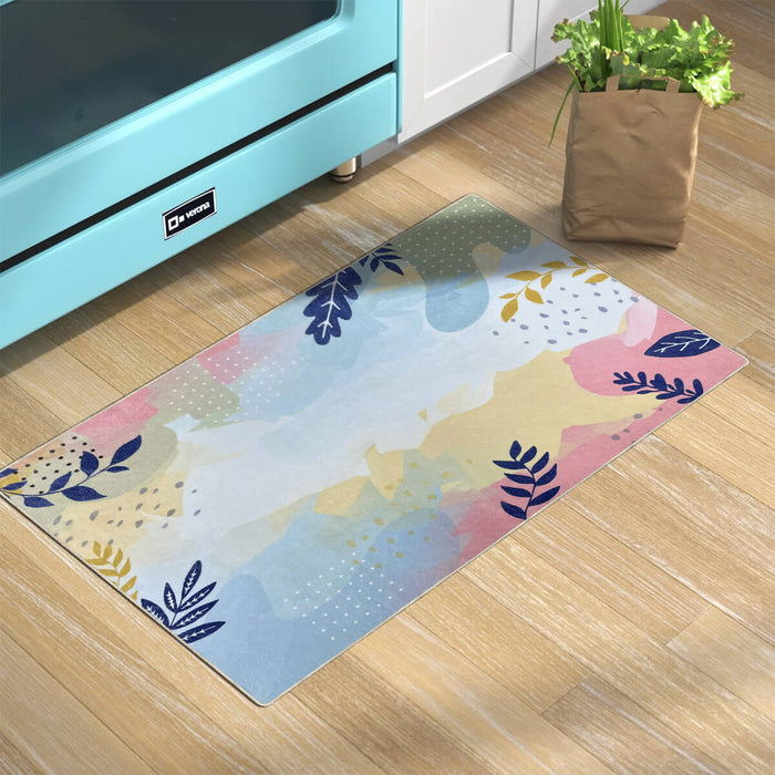 Airgugu Earth Garden Multicolor Botanical Leaves Rug