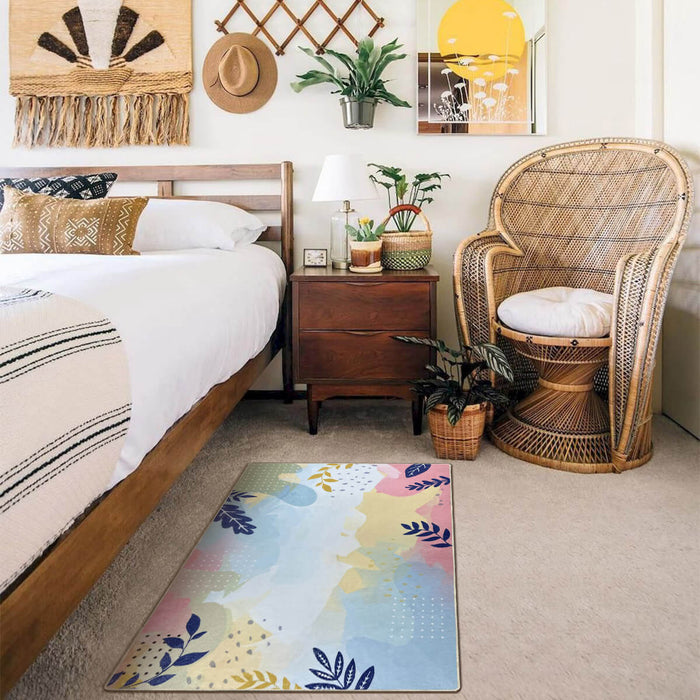 Airgugu Earth Garden Multicolor Botanical Leaves Rug