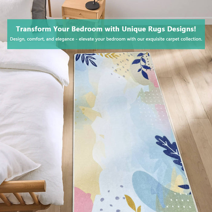 Airgugu Earth Garden Multicolor Botanical Leaves Rug