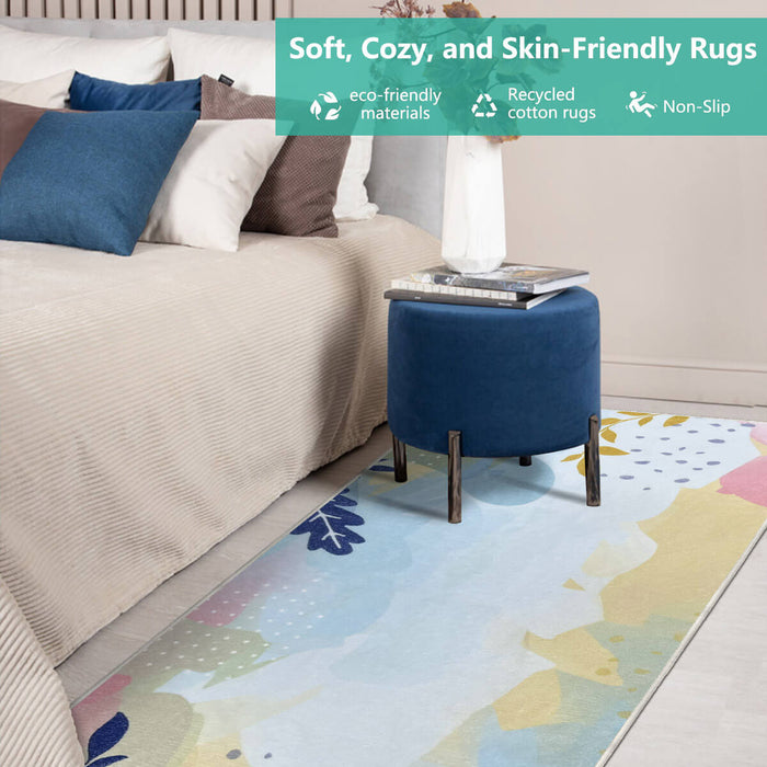 Airgugu Earth Garden Multicolor Botanical Leaves Rug
