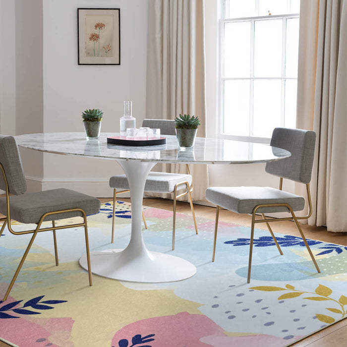 Airgugu Earth Garden Multicolor Botanical Leaves Rug
