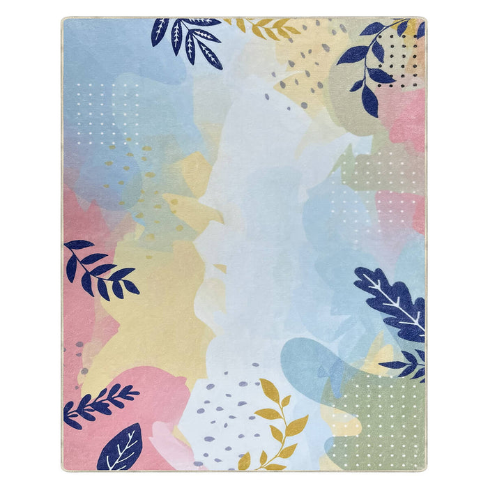 Airgugu Earth Garden Multicolor Botanical Leaves Rug