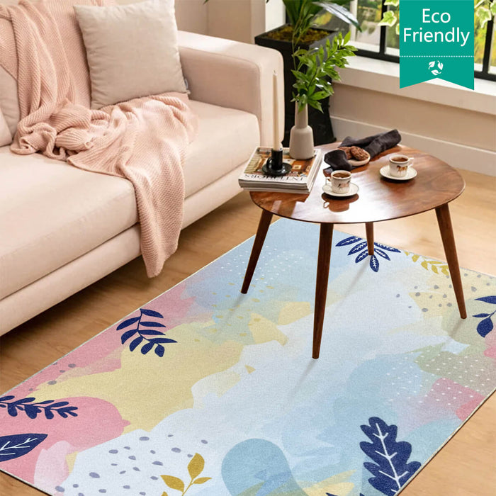 Airgugu Earth Garden Multicolor Botanical Leaves Rug