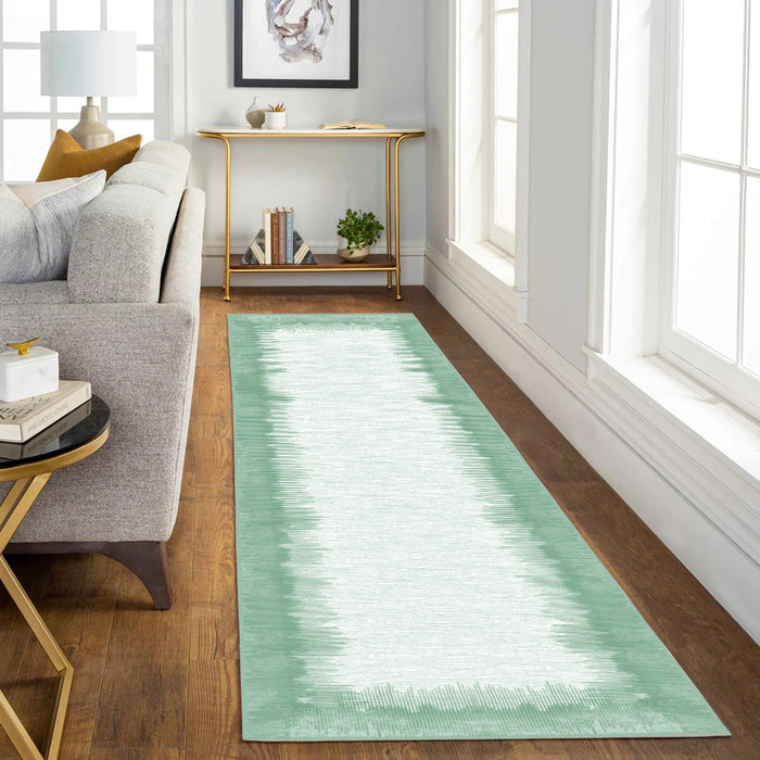 Airgugu Earth Garden Viridescent White Fine Lines Rug