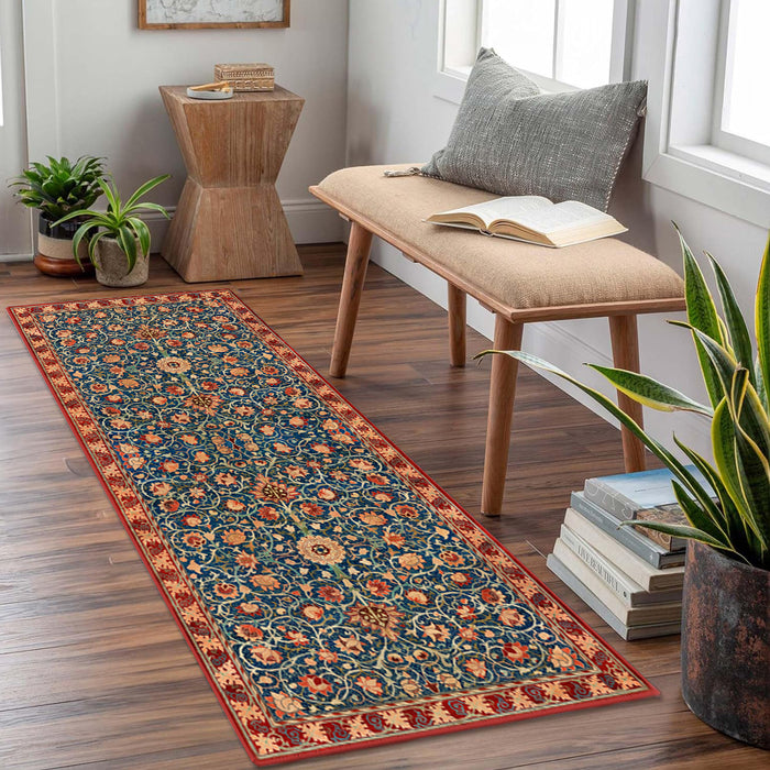 Airgugu Earth Garden Retro Red Morocco Rug