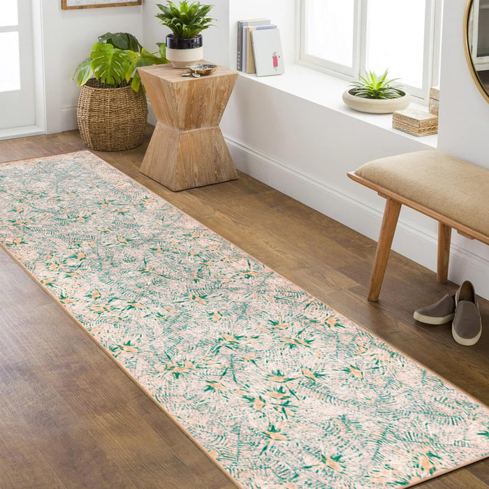 Airgugu Earth Garden Beige Messy Fern Rug