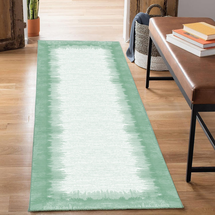 Airgugu Earth Garden Viridescent White Fine Lines Rug