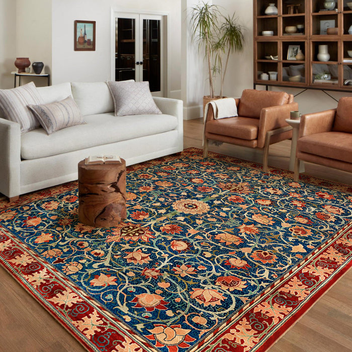 Airgugu Earth Garden Retro Red Morocco Rug