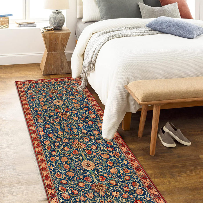 Airgugu Earth Garden Retro Red Morocco Rug