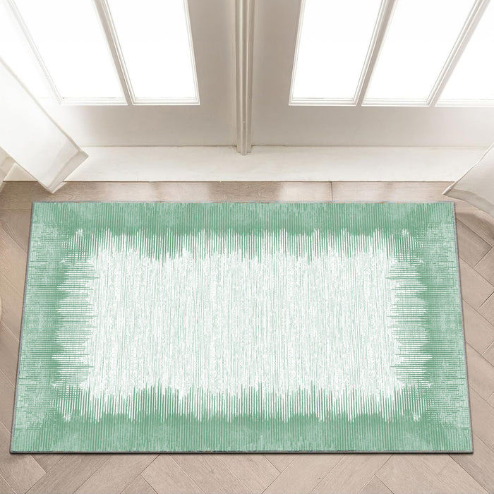 Airgugu Earth Garden Viridescent White Fine Lines Rug