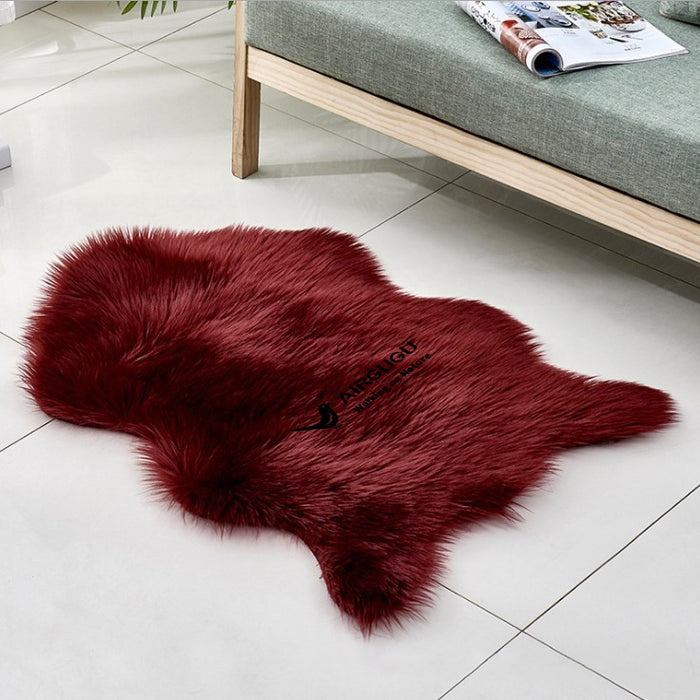 AIRGUGU Walking on Nature Exquisite Fake Fancy Fur Rugs