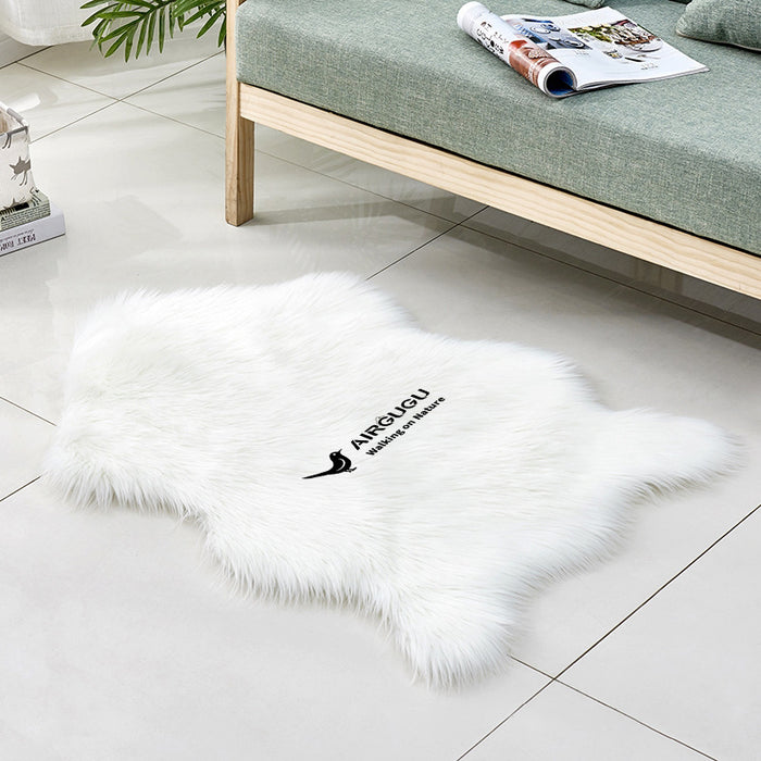 AIRGUGU Walking on Nature Exquisite Fake Fancy Fur Rugs