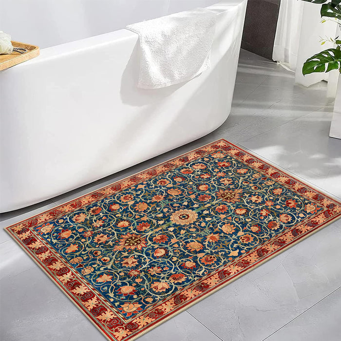 Airgugu Earth Garden Retro Red Morocco Rug