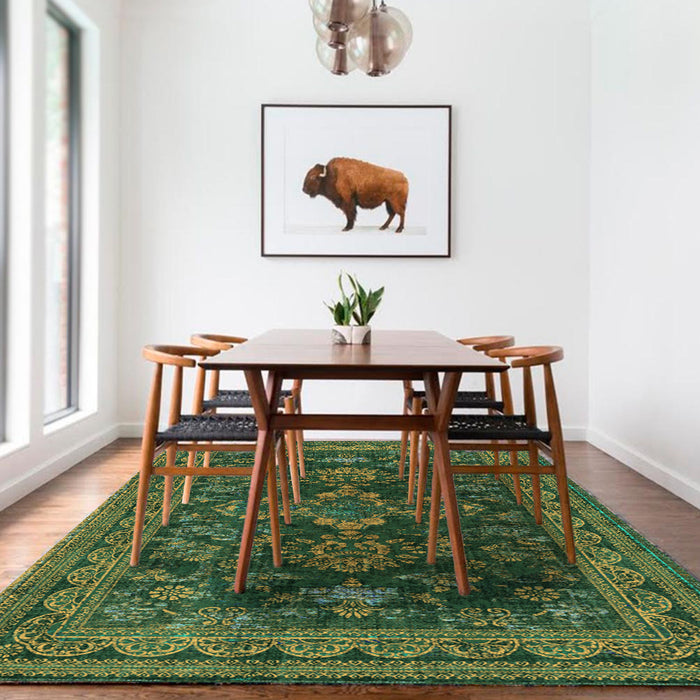 Airgugu Earth Garden Mystical Vintage Green Rug