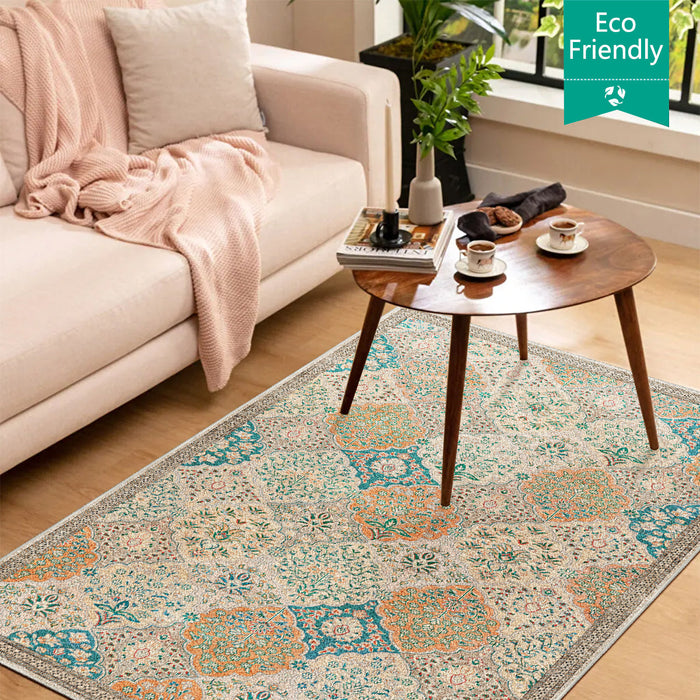 Airgugu Heritage Classique Yellow Vintage Floral Rug——Use discount code: (NEW30) to save another 30%!🔥