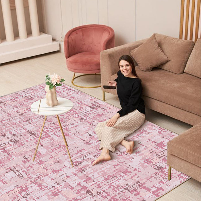 Airgugu Modern Minimalist Pink Forest Rug