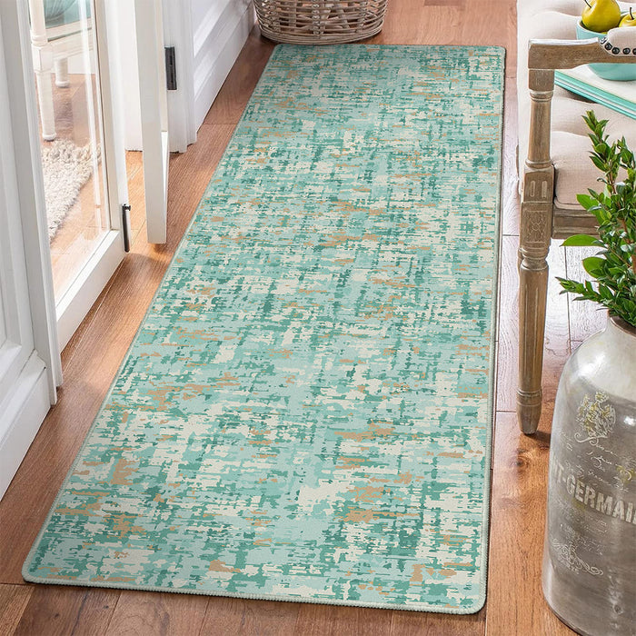 Airgugu Earth Garden Ink-Blush Seaweed Serenade Rug