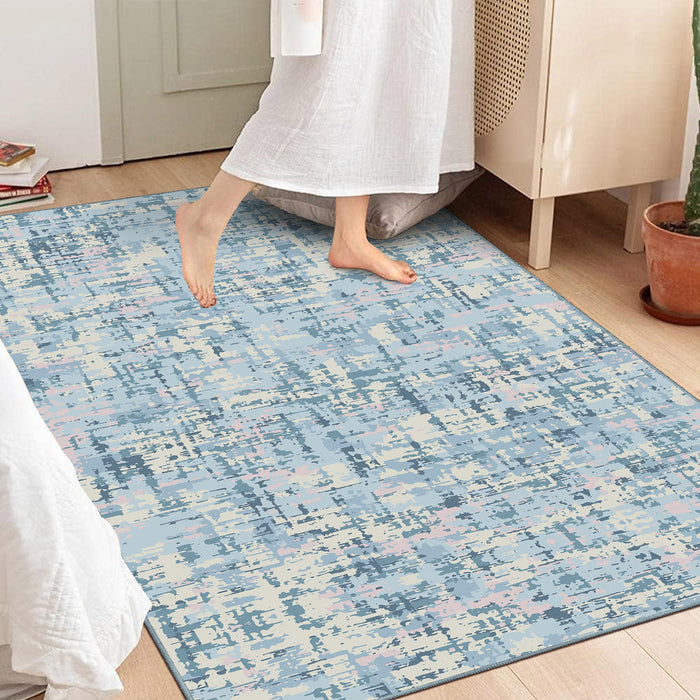 Airgugu Earth Garden Floating Seaweed Blue Ink Rug